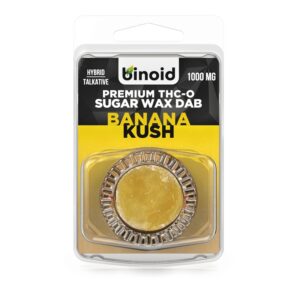 Binoid THC-O Wax Dabs Banana Kush