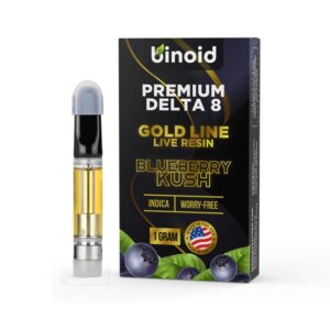 Binoid Delta 8 Live Resin Cartridge Blueberry Kush