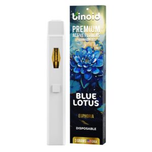 Binoid Active Flowers Cannabinoid Vape Disposable Blue Lotus 3g