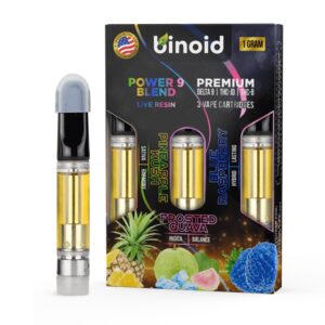 Binoid Delta 9+THC-JD+THC-B Cartridge Blue Raspberry 1g
