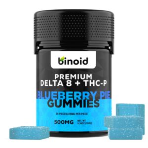 Binoid Delta 8+THC-P Gummies Blueberry Pie