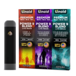 Binoid Power 9 Blend Live Resin Disposable 1g Hell Fire