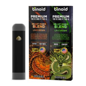 Binoid Beast Mode Blend Live Resin Disposable 1g Orange Dragon