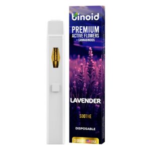 Binoid Active Flowers Cannabinoid Vape Disposable Lavender 3g