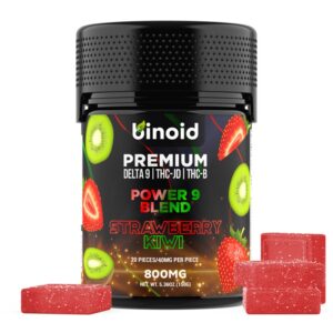 Binoid Delta 9+THC-JD+THC-B Gummies Strawberry Kiwi