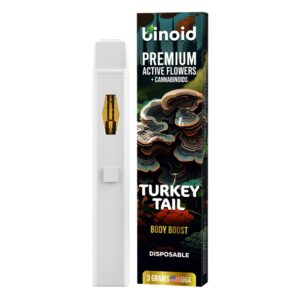 Binoid Active Flowers Cannabinoid Vape Disposable 3g Turkey Tail